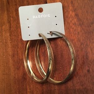 Large & light shimmery hoops